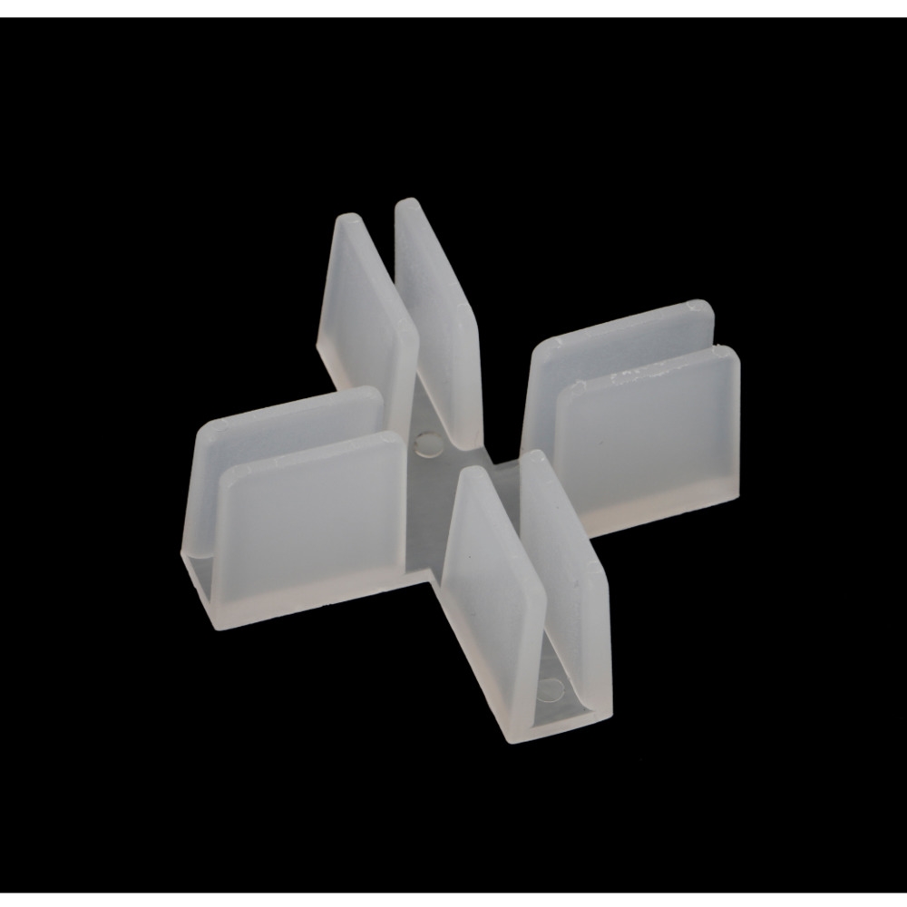 플라스틱 크로스 90도 소매 종이 상자 유리 선반 커넥터 클램프 접합 부착 판지 클립 연결